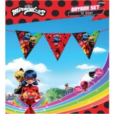 Kidspartim Miraculous Super Heroez Üçgen Flama