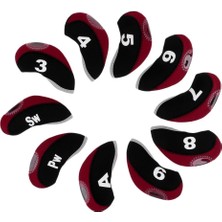 Catrne 10PCS Neopren Golf Kulübü Kafa Kaplar Kama Demir Koruyucu Kapak Iki- (Yurt Dışından)