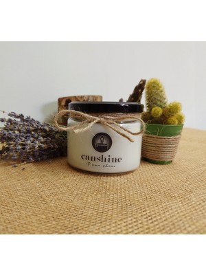 CanShine Candle Black Vanilya Kokulu Kavanoz Soyawax Mum