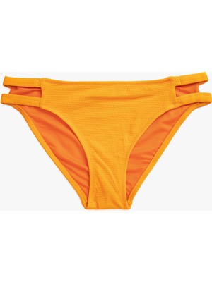 Koton Dokulu Bikini Altı Standart Bel Pencere Detaylı