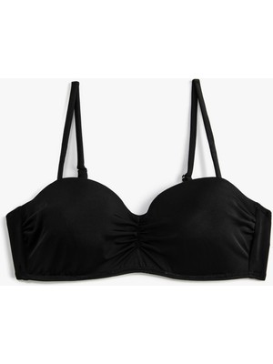 Koton Straplez Bikini Üstü Kaplı Drape Detaylı