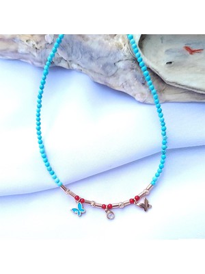 Pier Gümüş Turkuaz Gümüş Kolye