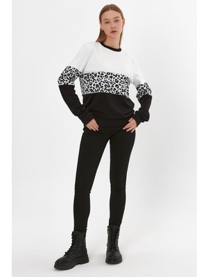 Alexander Gardi Leopar Desenli Sweatshirt (B23-26500)