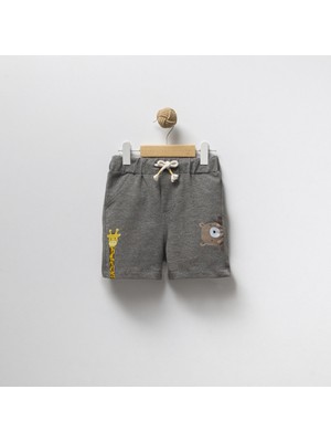 Overdo Zürafa Baskılı Kız ve Erkek Çocuk Şort