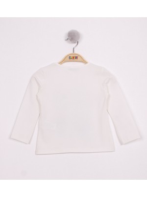 Toontoy Kids Toontoy Kız Çocuk Papatya Vazo Baskılı T-Shirt