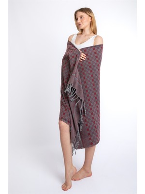 Sensomia Agatha 90X190 cm 100% Pamuklu Peştamal Plaj Banyo Duş Deniz Havuz Yoga Modern Havlusu