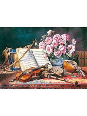 Pix Art Sanat Müzikle Beslenen Çiçek  Pixart Sanat Elmas Mozaik Tablo Diamond Türkiye 105*74