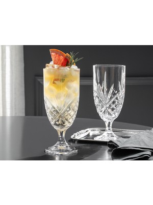 English Home Cosmic Cam 2'li Ayaklı Bardak 450 ml Şeffaf