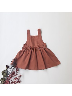 İkoko Kids  Kırmızı Ayarlanabilir Askılı Elbise