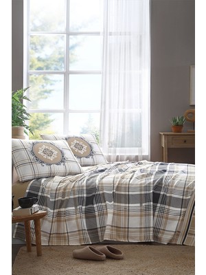 Özdilek Ocre Çift Kişilik Pike Takımı