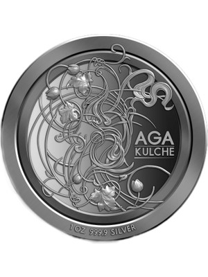 AgaKulche 1 Ons 31.10 Gram Gümüş Sikke 999.9