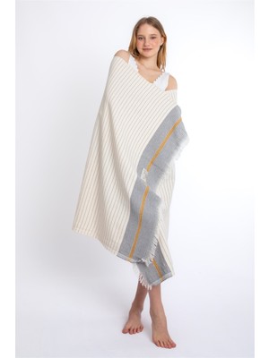 Sensomia Viola 90X190 cm 100% Pamuklu Peştamal Plaj Banyo Duş Deniz Havuz Yoga Modern Havlusu