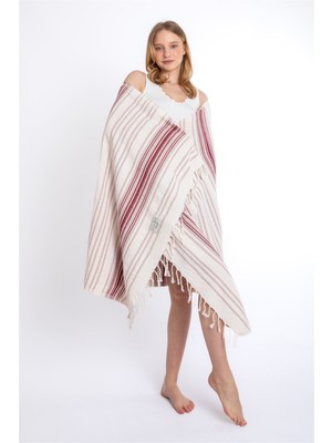 Sensomia Rosa 90X190 cm 100% Pamuklu Peştamal Plaj Banyo Duş Deniz Havuz Yoga Modern Havlusu