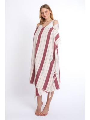 Sensomia Sara 90X190 cm 100% Pamuklu Peştamal Plaj Banyo Duş Deniz Havuz Yoga Modern Havlusu