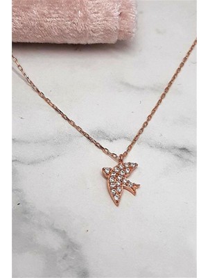 Pier Gümüş Minimal Gümüş Kuş Kolye