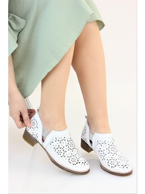 Mammamia Kadın Yazlık  Deri Günlük Klasık Ayakkabı M24/YA280