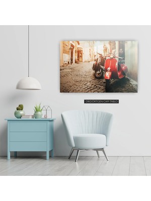 Woody City Vespa Motor Cam Tablo