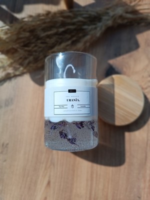 Urania Candle Urania | Doğal Lavanta Kokusu |  %100  Doğal Soya Mum | Bambu Kapaklı Cam Kavanoz| Vegan |bambu