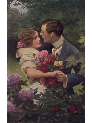 Pix Art Sanat Gizli Aşıklar Bahçede Pixart Sanat Elmas Mozaik Tablo Diamond Türkiye 43*66