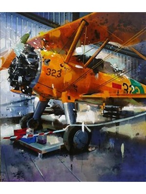 Pix Art Sanat Sarı Renkli Planör Pixart Sanat Elmas Mozaik Tablo Diamond Türkiye 48*55