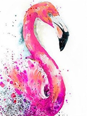 Pix Art Sanat Flamingo Çizimi Pixart Sanat  Elmas Mozaik Tablo Diamond Türkiye  39*52