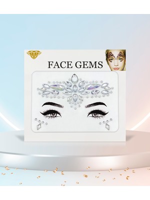 BP Tattoo Holografik Kristal Yüz Taşı Damla Taşlı Aksesuar Nişan Evlilik Temalı Kadın Kullanıcı İçin