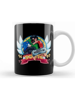 Sonic Robotik Kupa Bardak Porselen