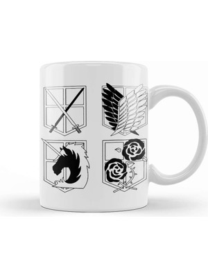 Attack On Titan Kupa Bardak Porselen