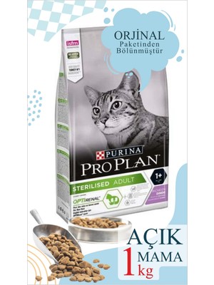 1 kg Vakumlu Poşet Pro Plan Sterilised Hindi Etli Kısırlaştırılmış Yetişkin Kedi Maması