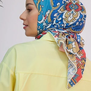 Vintage Desen Ince Pamuk Eşarp