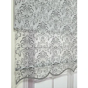 Bbb Desenli Çift Mekanizmalı Tül Stor Perde Gri Tsr5006