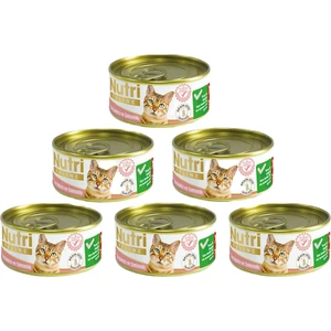 Nutri Feline Grain Free Tuna Pate With Salmon Adult Cat Tahılsız Ton Balıklı ve Somon Balıklı Yetişkin Kediler Için Yaş Kedi Maması 85GR x 6ADET