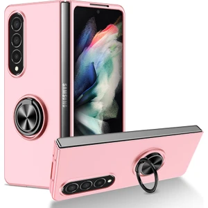 For Samsung Galaxy Z Fold4 Manyetik Halka Cep Telefonu Kılıfları (Yurt Dışından)