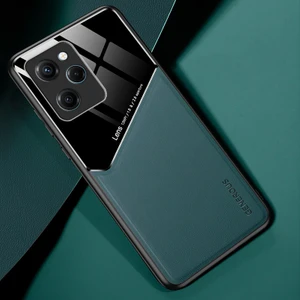 For Poco X5 Pro 5g Manyetik Emme Dikiş Deri Deseni Cep Telefonu Kılıfları (Yurt Dışından)