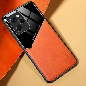 For Poco X5 Pro 5g Manyetik Emme Dikiş Deri Deseni Cep Telefonu Kılıfları (Yurt Dışından)