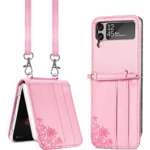 For Samsung Galaxy Z Flip4 Çapraz Beden Lane Cep Telefonu Kılıfları (Yurt Dışından)