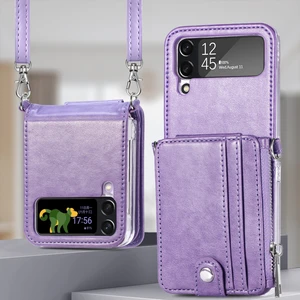 Qichengda For Samsung Galaxy Z Flip4 Uzun Şerit Sökmek Fermuar Cep Telefonu Kılıfları (Yurt Dışından)
