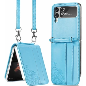 For Samsung Galaxy Z Flip4 Çapraz Beden Lane Cep Telefonu Kılıfları (Yurt Dışından)
