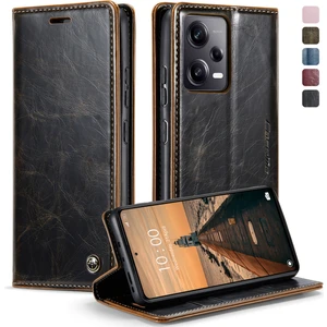 For Poco X5 Pro 5g Manyetik Emme Retro Cep Telefonu Kılıfları (Yurt Dışından)