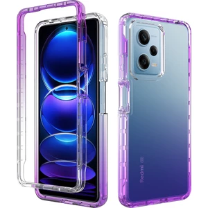 For Poco X5 Pro 5g Ikisi Bir Arada Şeffaf Gradyan Cep Telefonu Kılıfları (Yurt Dışından)
