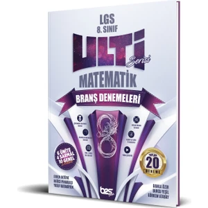 Bes yayınları 8. Sınıf LGS 20 Li Ulti Matematik Deneme