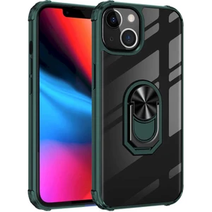 Apple iPhone 13 Mini Kılıf Şeffaf Sararmaz Yüzüklü Mola Kapak