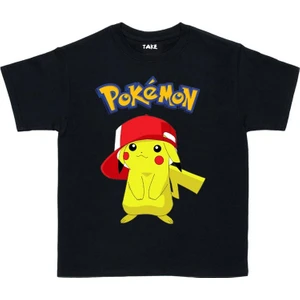 Pokemon Pikachu Çocuk Tişört Pikaçu