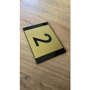 Minimal Gold Tasarım Apartman Kapı Numarası
