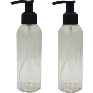 Sert Plastik 200 Ml Boş Sprey Kolonya Dezenfektan Şişesi, Sıvı Sabun Pompalı 2 Adet