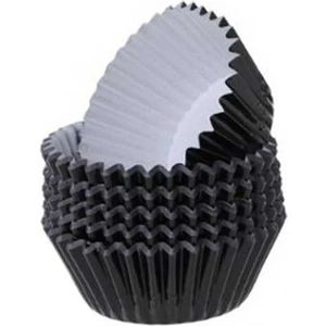 Eminönü Toptancı Metalik Folyo Cupcake Kalıbı Muffin Pet Kapsül No:1 (150 Adet)  Siyah