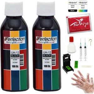 Hp 47 Siyah ve Renkli Kartuş Uyumlu Dolum Seti 2 x 100 ml Black