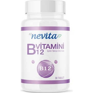 B12 Vitamini Gıda Takviyesi 30 Tablet -Eznevita