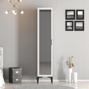 Variant Mobilya Kumsal 1 Kapılı (R) Gardrop - Beyaz / Beyaz