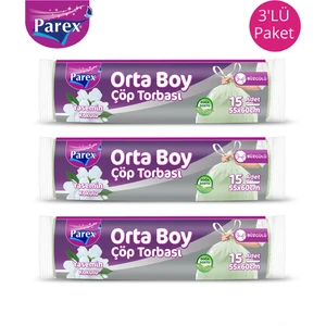 Büzgülü Yasemin Kokulu Orta Boy 15'li 3^lü Paket